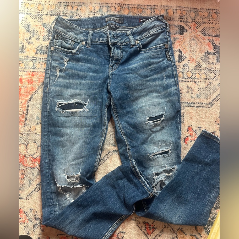 Silver jeans